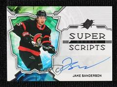 Jake Sanderson Hockey Cards 2022 SPx Rookie Superscripts Autographs Prices