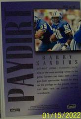 Barry Sanders [Blue] #PD23 Football Cards 1995 Skybox Premium Paydirt Prices