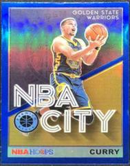 Stephen Curry [Blue] #2 Basketball Cards 2019 Panini Hoops Premium Stock NBA City Prices