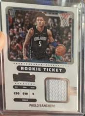 Paolo Banchero #RTS-PBO Basketball Cards 2022 Panini Contenders Rookie Ticket Swatches Prices
