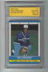 Tony Fernandez Baseball Cards 1987 Fleer Record Setters Prices