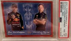 Max Verstappen, Christian Horner [Red] #D-4 Racing Cards 2021 Topps Formula 1 Debrief Prices