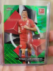 Robert Lewandowski [Green Refractor] #80 Soccer Cards 2020 Topps Finest Bundesliga Prices