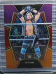 AJ Styles [Purple & Orange Prizm] #107 Wrestling Cards 2022 Panini Select WWE Prices