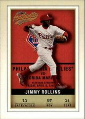 Jimmy Rollins Baseball Cards 2002 Fleer Authentix Prices