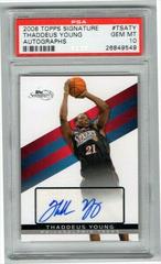Thaddeus Young #TSATY Basketball Cards 2008 Topps Signature Autographs Prices