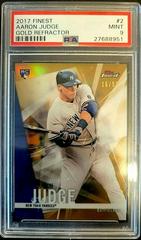 Aaron Judge [Gold Refractor] #2 Baseball Cards 2017 Topps Finest Prices