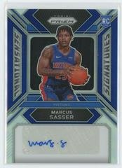 Marcus Sasser [Blue Prizm] #21 Basketball Cards 2023 Panini Prizm Sensational Signature Prices