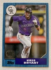 Kris Bryant [Blue] #87TBU-30 Baseball Cards 2022 Topps Update 1987 Prices