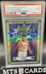 Stephen Curry [Lime Green] Basketball Cards 2020 Panini Donruss Optic My House Prices