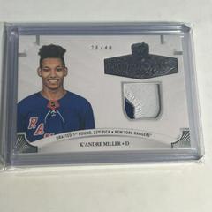 K'Andre Miller [Patch] Hockey Cards 2020 Upper Deck The Cup Rookie Class of 2021 Prices