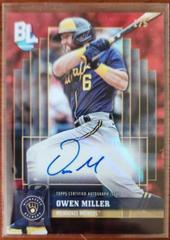 Owen Miller [Red Foil] #BLA-OM Baseball Cards 2024 Topps Big League Baseball Autograph Prices
