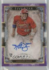 Harrison Bader [Purple] Baseball Cards 2018 Topps Five Star Autographs Prices