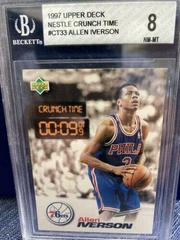 Allen Iverson Basketball Cards 1997 Upper Deck Nestle Crunch Time Prices