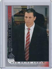 Rod Brind'Amour Hockey Cards 2020 SP Signature Edition Legends Behind the Boards Prices
