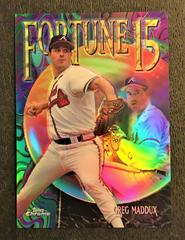 Greg Maddux [Refractor] Baseball Cards 1999 Topps Chrome Fortune 15 Prices