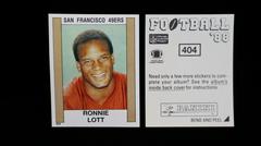 Ronnie Lott Football Cards 1988 Panini Sticker Prices