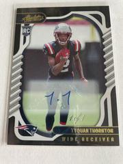 Tyquan Thornton [Signature] Football Cards 2022 Panini Absolute Prices