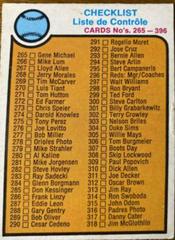Checklist 265-396 #338 Baseball Cards 1973 O Pee Chee Prices