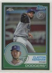 Clayton Kershaw [Green] Baseball Cards 2018 Topps Chrome 1983 Prices