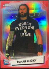 Roman Reigns [Red Refractor] #64 Wrestling Cards 2021 Topps Chrome WWE Prices
