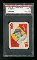 Irv Noren Baseball Cards 1951 Topps Blue Back Prices