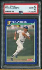 Ryne Sandberg #3 Baseball Cards 1991 Score Prices