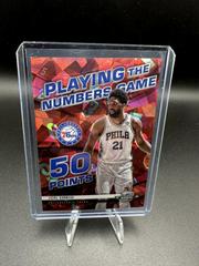 Joel Embiid [Red Ice] #12 Basketball Cards 2021 Panini Contenders Optic Playing the Numbers Game Prices