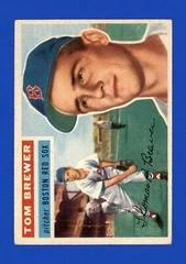 Tom Brewer [White Back] #34 Baseball Cards 1956 Topps Prices
