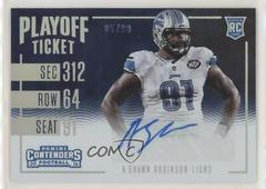 A'Shawn Robinson [Autograph Playoff Ticket] #254 Football Cards 2016 Panini Contenders Prices