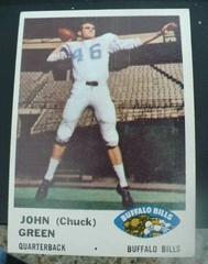 John 'Chuck' Green Football Cards 1961 Fleer Prices