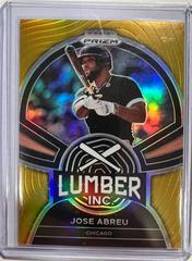 Jose Abreu [Gold Prizm] Baseball Cards 2022 Panini Prizm Lumber Inc Prices
