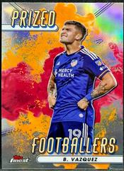 Brandon Vazquez [Orange Red] Soccer Cards 2023 Finest MLS Prized Footballers Fusion Prices