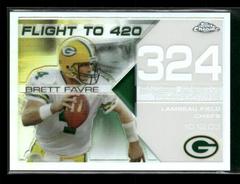 Brett Favre [White Refractor] #BFC-BF100 Football Cards 2007 Topps Chrome Brett Favre Collection Prices