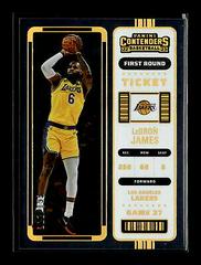 LeBron James [First Round] #36 Basketball Cards 2022 Panini Contenders Prices