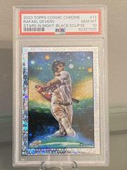 Rafael Devers [Black Eclipse] #STN-13 Baseball Cards 2023 Topps Cosmic Chrome Stars in the Night Prices