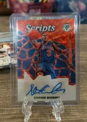 Stephon Marbury [Red Wave] #SC-SMB Basketball Cards 2019 Panini Mosaic Scripts Prices