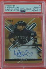 Ichiro [Gold] #FA-I Baseball Cards 2022 Topps Finest Autographs Prices
