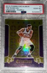 Tim Duncan [Purple] #7 Basketball Cards 2015 Panini Excalibur Crusade Prices
