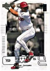 Juan Gonzalez #45 Baseball Cards 2000 Upper Deck Hitter's Club Prices