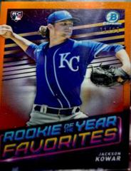 Jackson Kowar [Orange Refractor Mega Box Mojo] #ROYF-9 Baseball Cards 2022 Bowman Rookie of the Year Favorites Prices