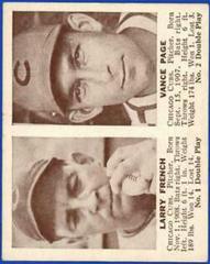 Larry French, Vance Page Baseball Cards 1941 Double Play Prices