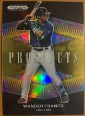 Wander Franco [Gold Prizm] Baseball Cards 2021 Panini Prizm Draft Picks Prospects Prices