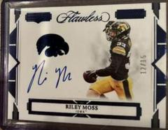 Riley Moss [Autograph Sapphire] #116 Football Cards 2023 Panini Flawless Collegiate Prices