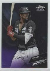 Eloy Jimenez [Purple Refractor] #4 Baseball Cards 2021 Topps Chrome Black Prices