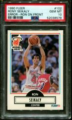 Rony Seikaly Error-Ron on Front Basketball Cards 1990 Fleer Prices