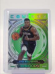 Zion Williamson [Green Flood] #10 Basketball Cards 2022 Panini Obsidian Equinox Prices