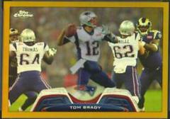 Tom Brady [White Jersey Gold Refractor] Football Cards 2013 Topps Chrome Prices
