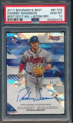 Dansby Swanson [Atomic Refractor] #B17-DS Baseball Cards 2017 Bowman's Best of Autograph Prices
