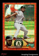 Ken Waldichuk [Logofractor Orange] #52 Baseball Cards 2023 Topps Chrome Prices